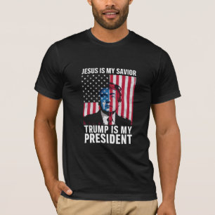 Camiseta Jesus é meu salvador Trump é meu presidente 2024