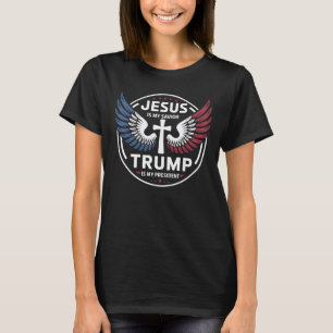 Camiseta Jesus é meu salvador Trump é meu presidente - Patr