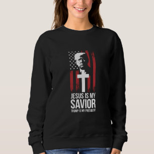 Camiseta Jesus É Meu Salvador Trump É Meu Presidente Trump