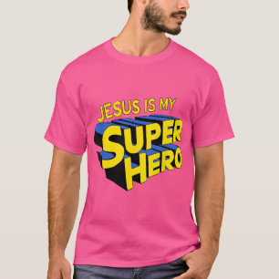Camiseta Jesus é meu super-herói