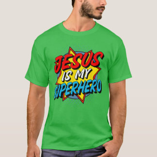 Camiseta Jesus é Meu Super-Herói