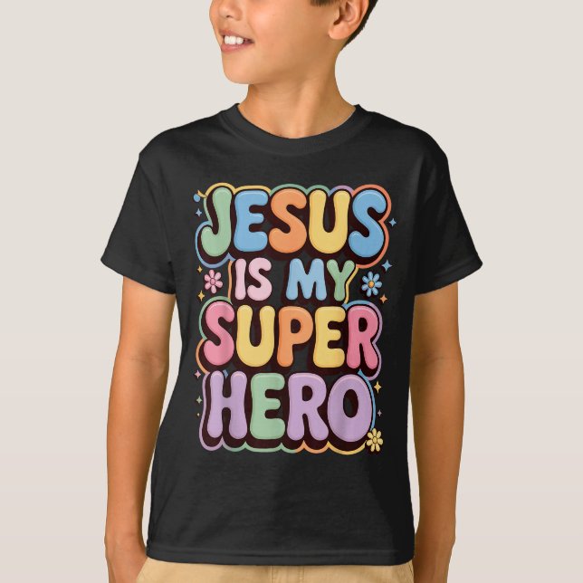 Camiseta Jesus É Meu Super-Herói (Frente)