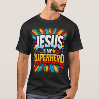 Camiseta Jesus É Meu Super-Herói