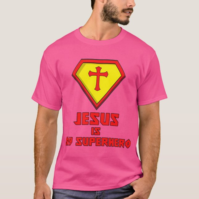 Camiseta Jesus é meu super-herói (Frente)