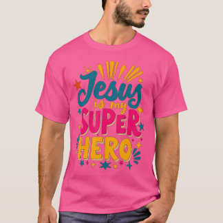 Camiseta Jesus é meu super-herói cristão