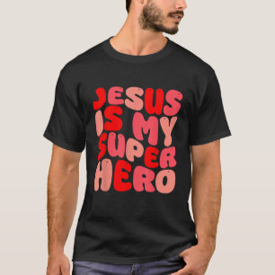 Camiseta Jesus é meu super-herói religioso cristão