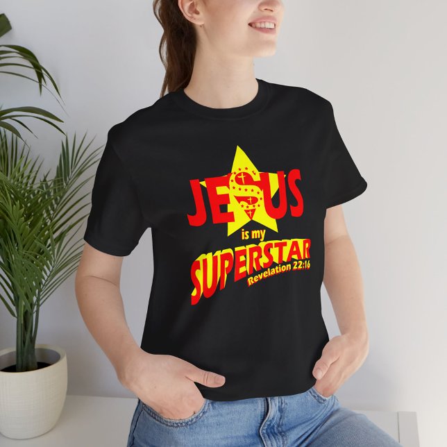 Camiseta Jesus é meu Superstar, versículo da bíblia (Criador carregado)