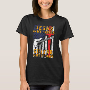 Camiseta Jesus é meu violão salvador é minha terapia 4