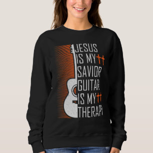 Camiseta Jesus é meu violão salvador é minha terapia cristã