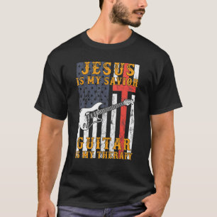 Camiseta Jesus é meu violão salvador é minha terapia Hoodie