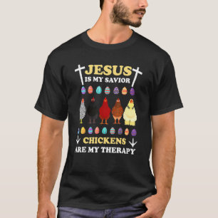 Camiseta Jesus É Minha Galinha Salvadora É Minha Terapia Ov