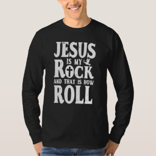 Camiseta Jesus É Minha Pedra E É Assim Que Eu Lanço Religio