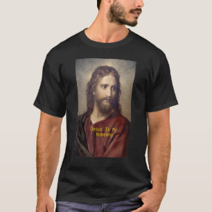 Camiseta Jesus é minha religiosidade cristã Ficar em casa