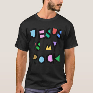 Camiseta Jesus É Minha Rocha Crente Crença Fé Religioso R