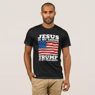 CAMISETA JESUS É MINHA TRUMP SAVIOR É MEU PRESIDENTE
