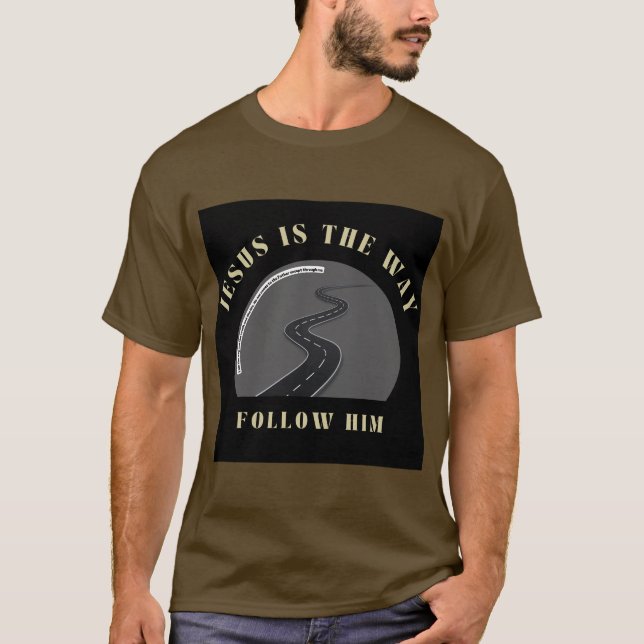 Camiseta Jesus é o caminho, siga-o. (Frente)