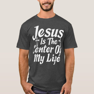 Camiseta Jesus é o centro da minha vida Deus religioso