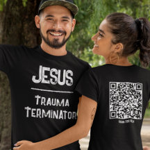 Jesus é o Código QR Terminador de Trauma Cristão