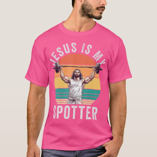 Camiseta Jesus é o meu caçador de pesos cristãos. (Frente)