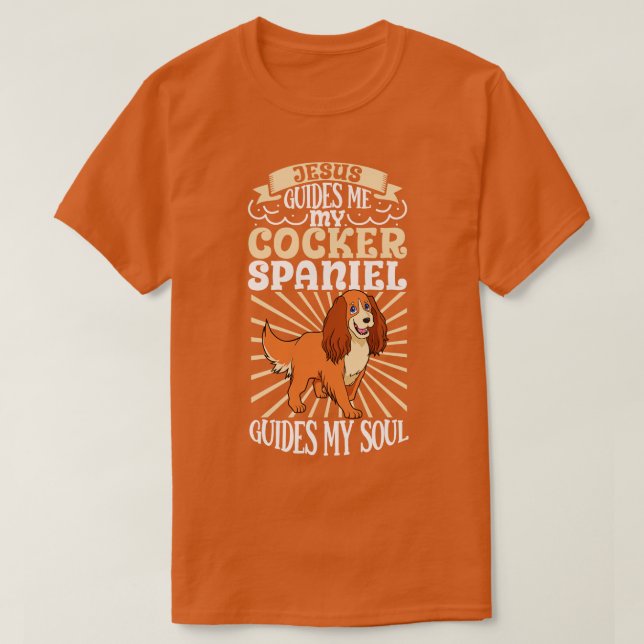 Camiseta Jesus e o meu Cocker Spaniel (Frente do Design)