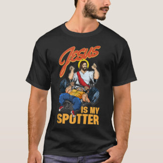 Camiseta Jesus é o meu colega Jesus, construindo o corpo e