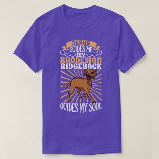 Camiseta Jesus e o meu Ridgeback Ridgeback (Frente do Design)