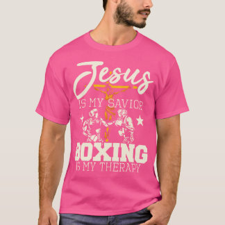 Camiseta Jesus é o meu salvador Boxing é o meu porteiro de 
