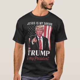 Camiseta Jesus é o meu salvador é a minha eleição do presid