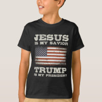 Jesus é o meu salvador trump meu presidente Christ