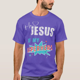 Camiseta Jesus é o meu super-herói, um cristão poderoso