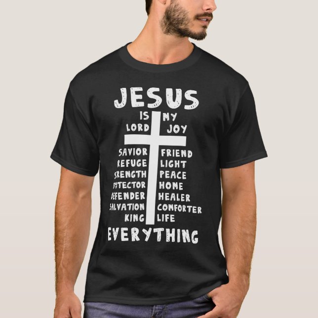 Camiseta Jesus é o meu tudo Senhor Joy Salvador Christian (Frente)