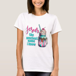 Camiseta Jesus É O Nome Mais Bonito Que Eu Conheço