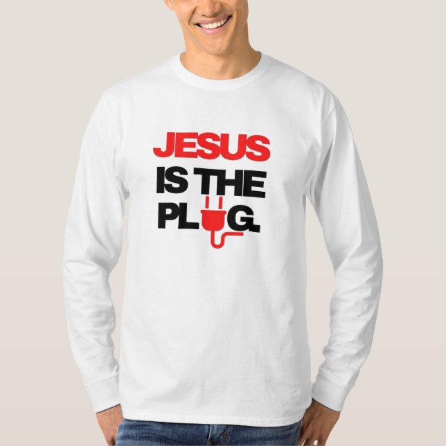 Camiseta Jesus é o Plug (Frente)