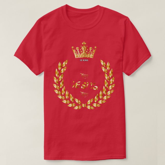 Camiseta Jesus é o rei 1 (Frente do Design)