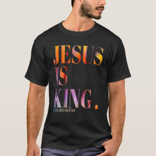 Camiseta Jesus é o rei Christian Faith Vintage