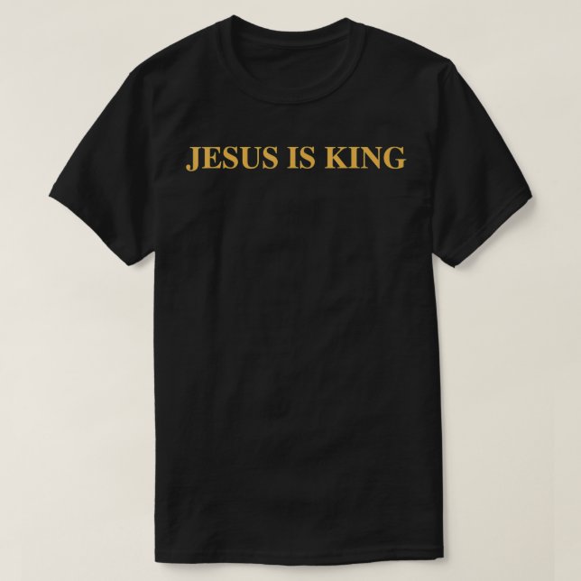 Camiseta Jesus é o rei cristão (Frente do Design)