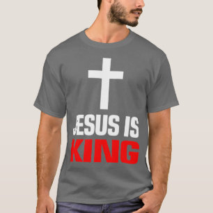 CAMISETA JESUS É O REI CRISTÃO EVANGELISTA MULHERES TESTEMU