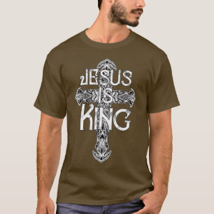 Camiseta Jesus é o rei Cristo das escrituras Cristo Rey