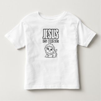 Camiseta Jesus é o rei me coloriu
