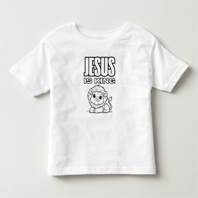 Camiseta Jesus é o rei me coloriu (Frente)