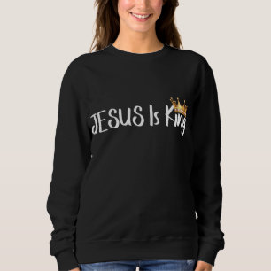 Camiseta Jesus é o rei religioso cristão mestiço mulheres
