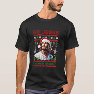 Camiseta Jesus, é o seu aniversário... a abater o Natal fei