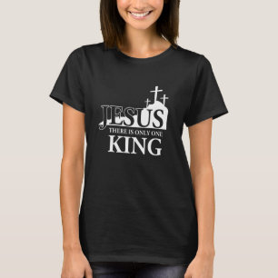 Camiseta Jesus É Rei Bíblia Cristã Fé Religiosa Páscoa