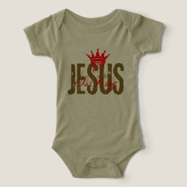 Camiseta Jesus é Rei Bíblico Cristão Espiritual Para