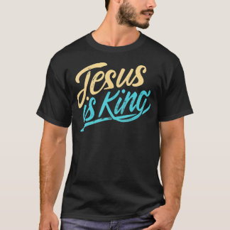 Camiseta Jesus É Rei Cristão Religioso Deus Fé Bíblia