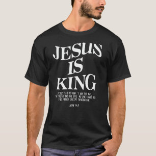 Camiseta Jesus é Rei Jesus João 146 Fantasia Cristã (Frente
