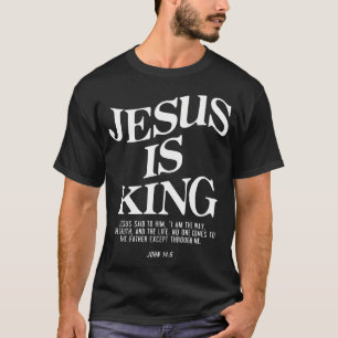 Camiseta Jesus É Rei Jesus João 146 Fantasia Pacote Cristão
