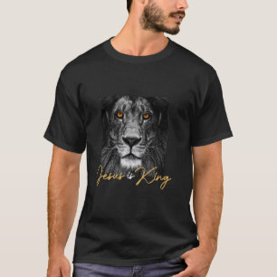 Camiseta Jesus É Rei Leão Bíblico Cristão Fé Páscoa Cr