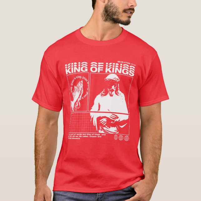 Camiseta Jesus É Rei Versículo Bíblico Cristão 2 (Frente)