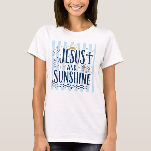 Camiseta Jesus e Sol (Frente)
